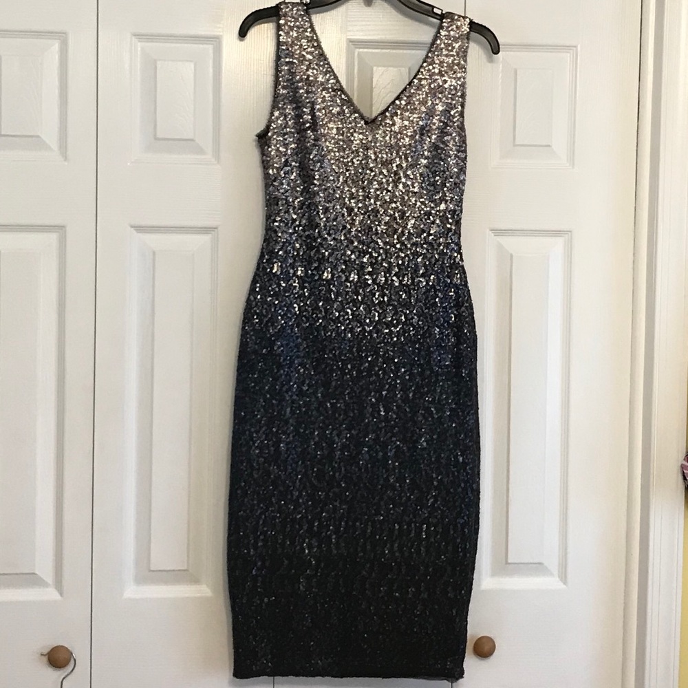 Rachel Roy Ombré sequin dress